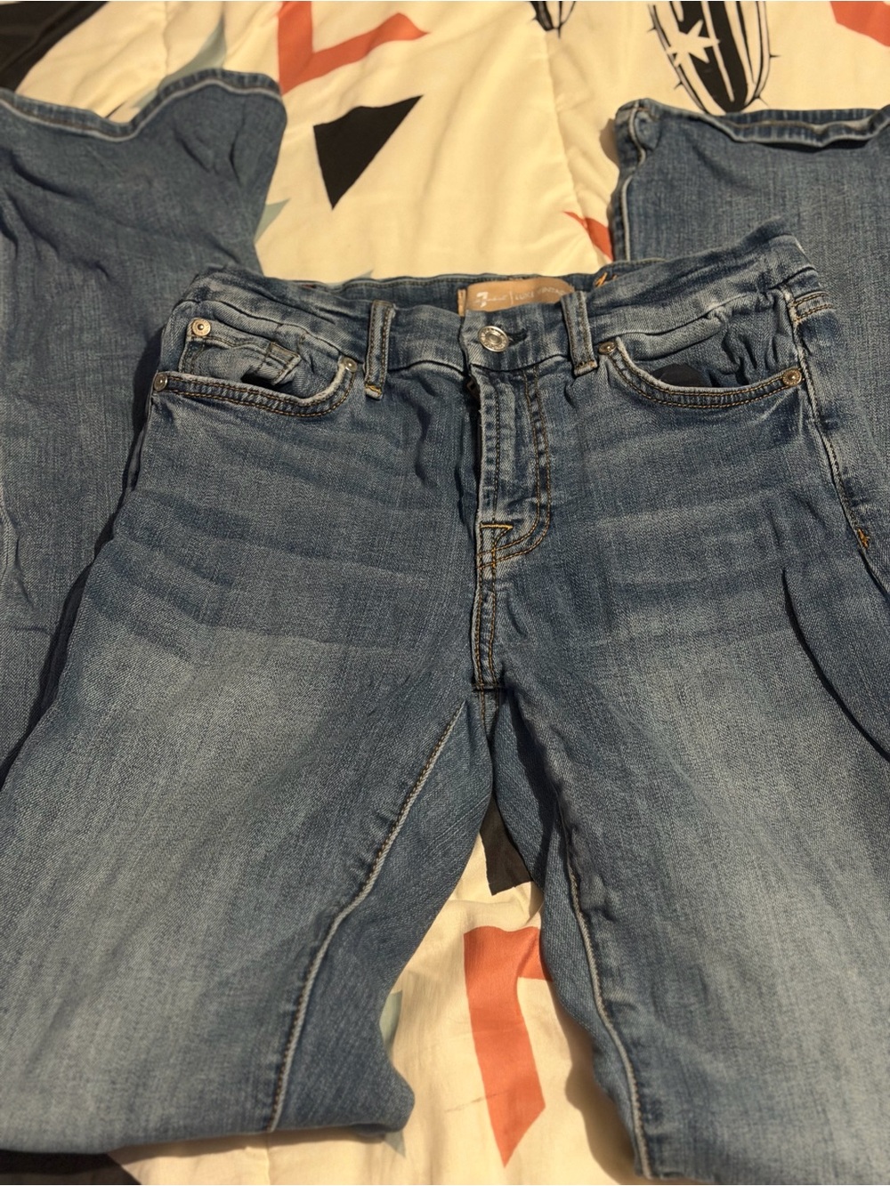 7 For All Mankind Light Blue Skinny Jeans